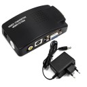 Adaptador de vídeo AV e S-video para VGA para ligar uma fonte de vídeo a um monitor ou projetor Entrada e saída VGA Resolução até 1080p 2
