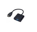 Adaptador HDMI a VGA con cable para monitor o proyector Salida de sonido 3,5 mm jack Cable de audio y de alimentación incluidos Resolución 1080p 1