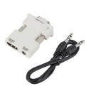 Adaptador HDMI a VGA con salida de audio de 3,5 mm y cable de audio Para conectar dispositivos HDMI a un monitor o proyector VGA Resolución 1