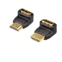 Adaptador HDMI F/M em ângulo 1