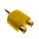 Adaptador jack 3,5mm a 2x RCA M/H 4