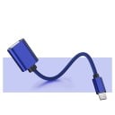 Adaptador Micro USB macho a USB hembra con cable trenzado para teléfono y tableta Longitud 18 cm Para conectar un pendrive o ratón 3