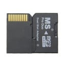 Adaptador MS Pro Duo para dos tarjetas Micro SD y Micro SDHC Reducción de tarjetas de memoria para dispositivos con ranura MS Pro Duo Ranuras 6