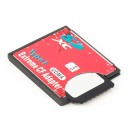 Adaptador para cartão de memória SD em slot CF tipo I Redução para utilização de cartão SD em dispositivo com slot CompactFlash Dimensões 4,2 x 3,6 x 3
