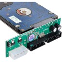 Adaptador SATA a IDE 2,5" SATA hembra a 3,5" IDE macho puerto de 40 pines 1,5Gb/s Soporte ATA 133 100 HDD CD DVD convertidor de interfaz serie 3