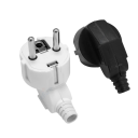 Adaptador universal para tomada EU 250V 16A ficha de 2 pinos 4,8 mm Ficha de substituição para cabo de alimentação Adaptador AC de viagem EU 7