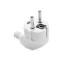 Adaptador universal para tomada EU 250V 16A ficha de 2 pinos 4,8 mm Ficha de substituição para cabo de alimentação Adaptador AC de viagem EU 8