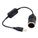Adaptador USB 12V para coche con toma USB 1