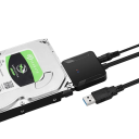 Adaptador USB 3.0 a SATA para unidades SSD y HDD Transferencia rápida de datos Compatible con USB 2.0/1.1 Fuente de alimentación externa DC 12 V 2