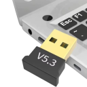 Adaptador USB Bluetooth 5.3 para PC Receptor para música rato teclado 20 m alcance Suporte Windows 7–11 Transmissão estável Sistema de áudio 2