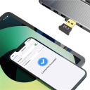 Adaptador USB Bluetooth 5.3 para PC Receptor para música rato teclado 20 m alcance Suporte Windows 7–11 Transmissão estável Sistema de áudio 3