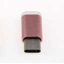 Adaptador USB-C macho a Micro USB o USB 3.0 o Lightning hembra para conectar accesorios a dispositivos con puerto USB-C Color rosa 1