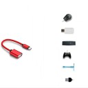 Adaptador USB-C para USB com cabo trançado para conectar uma pen drive ou rato ao telefone e portátil Porta USB-A Fêmea Comprimento 18 cm 4