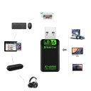 Adaptador USB WiFi 6 900 Mb/s Bluetooth 5.3 2,4 GHz e 5 GHz 2 em 1 Receptor sem fios com antena externa 5 dBi USB 2.0 para Windows 10/11 2