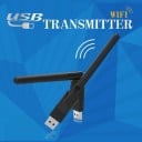 Adaptador USB WiFi para computadora con Windows Velocidad de hasta 150 Mbps Estándar 802.11n Banda de 2,4 GHz Antena de 2 dBi Cifrado WPA2 USB 2.0 5
