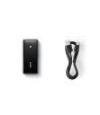 Adaptateur audio Bluetooth avec prise jack 3,5 mm Bluetooth 5.0 Portée 10 m Batterie 400 mAh Autonomie 10 heures Câble d'alimentation USB-C 50 cm 2