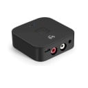 Adaptateur audio Bluetooth sans fil avec NFC pour audiotechnologie avec prise jack 3,5 mm ou RCA Bluetooth 5.0 Portée 10 m Plastique ABS noir 6 x 6 x 1