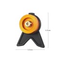 Adaptateur de camping pour réchaud 6,5 x 5,5 x 3 cm Vanne à vis Monochrome Alliage d'aluminium Adaptateur pour cartouche de gaz Camping 2