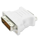 Adaptateur DVI 24+5 broches mâle vers VGA femelle Pour connecter un moniteur ou un projecteur avec VGA à la sortie DVI Vis pour fixation solide 1