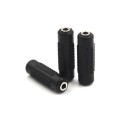 Adaptateur jack 3,5 mm femelle à femelle pour prolonger le câble des écouteurs et connecter des câbles audio Prises aux deux extrémités Noire 2