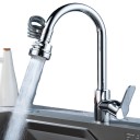 Adaptateur rétractable pour robinet de cuisine avec tuyau extensible en spirale, douchette rotative à 360° avec filtre, 3 modes pour évier 2