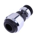 Adaptateur rotatif pour robinet 360° Embout articulé pour diriger le jet d'eau Filetage à vis Argenté avec éléments noirs 7