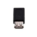 Adaptateur USB 2.0 vers Micro USB avec prises des deux côtés pour relier deux câbles Emballage de 2 pièces Design compact noir 1