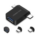 Adaptateur USB-C et Micro USB vers USB 3.0 pour connecter une clé USB à un téléphone ou un ordinateur portable Transfert de données jusqu'à 5 Gbps 1