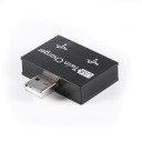 Adaptateur USB vers 2x USB pour charger deux appareils à partir d'un port Hub USB 2.0 mâle vers 2x USB 2.0 femelles Tension 5 V Forme plate 5