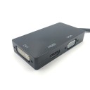Adapter 3-in-1 Mini DisplayPort naar HDMI DVI-I en VGA voor het aansluiten van een monitor of projector op een computer Resolutie tot 1080p Kabel 18 8