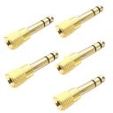 Adapter 6,35 mm Klinke männlich auf 3,5 mm Klinke weiblich Reduzierung zum Anschluss von Kopfhörern oder einem Kabel mit 3,5 mm Stecker 3
