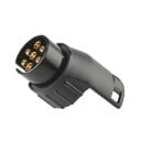 Adapter 7 pin na 13 pin do przyczepy 12V Holownik Wodoodporne gniazdo Plastik Mosiądz Czarny Złącze Akcesoria do samochodu i ciężarówki 1