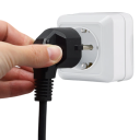Adaptér EU vonkajšia elektrická zásuvka s uzemnením 220V 16A Plastová nehorľavá AC zástrčka Rezidenčné Univerzálne použitie 2