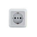 Adaptér EU vonkajšia elektrická zásuvka s uzemnením 220V 16A Plastová nehorľavá AC zástrčka Rezidenčné Univerzálne použitie 3