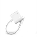 Adapter for iPhone from Lightning to 3.5mm jack and charging port Lightning Headphones and charging simultaneously For iOS 10.3 and newer White design 2