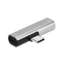Adapter från USB-C till 3,5 mm jack och USB-C Hub 2-i-1 för hörlurar Avlångt hölje med kontakt i rät vinkel Kontakter i båda ändar 4