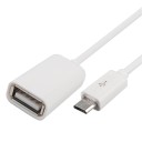 Adapter Micro USB hane till USB hona med kabel för telefon och surfplatta Längd ca 15 cm För anslutning av mus och andra USB-enheter 5