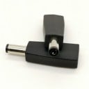 Adapter Micro USB hun til DC 5,5 x 2,1 mm han Strømreduktionsadapter til 5 V enheder med DC indgang Kompakt design i sort farve 4