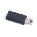 Adapter Micro USB hun til Mini USB han Reduktion til tilslutning af Micro USB-kabel til enhed med Mini USB-stik Lille sort design 1
