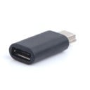 Adapter Micro USB hun til Mini USB han Reduktion til tilslutning af Micro USB-kabel til enhed med Mini USB-stik Lille sort design 3