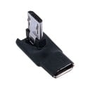 Adapter Micro-USB Stecker auf Micro-USB Buchse Kompakte Reduktion zur Verbindung von Kabel und Geräten mit Micro-USB-Anschluss Schwarze Ausführung 1
