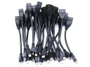 Adapter Micro USB Stecker auf USB Buchse 3 Stück Kurzes Kabel zum Anschließen von USB-Zubehör an Geräte mit Micro USB Länge 13 cm Schwarze Farbe 1