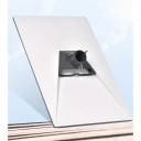 Adaptér pro montáž antény Starlink Gen 3 na trubku, hliníkový odlitek, nosnost 227 kg, šestice fixačních šroubů, 18,5 × 14 cm, šedý 3