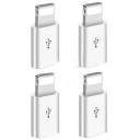 Adapter til Apple iPhone Lightning til Micro USB 4 stk. 3