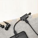 Adapter USB-C auf 3,5 mm Klinke und USB-C zum Anschließen von Kopfhörern an Telefon und Tablet Kompaktes Gehäuse mit zwei Anschlüssen 6