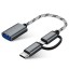 Adaptér USB-C / Micro USB na USB 3.0 4
