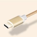 Adaptér USB-C na 3,5 mm jack pro připojení drátových sluchátek k telefonu a tabletu Kabel s nylonovým opletem Hliníková pouzdra konektorů 8