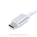 Adaptér USB-C na 3,5mm jack pro připojení sluchátek k zařízení s konektorem USB-C Koncovky ze slitiny hliníku Opletený kabel 7