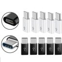 Adaptér USB-C na Micro USB 10 ks Redukce pro připojení kabelu Micro USB k telefonu a dalším zařízením s portem USB-C Kompaktní tvar 3