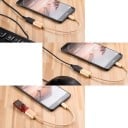 Adaptér USB-C na USB 2.0 pro připojení flash disku nebo myši k telefonu Opletený nylonový kabel Koncovky ze slitiny hliníku Délka 19,1 cm 6
